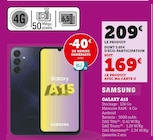 Galaxy A15 - SAMSUNG en promo chez Super U Le Havre à 169,00 €