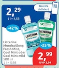 Mundspülung von Listerine für 2,29 € bei budni im Angebot Mundspülung von Listerine im aktuellen budni Prospekt