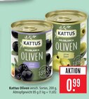 Hojiblanca Oliven ohne Stein (schwarz) Angebote von Kattus bei Marktkauf Ulm für 0,99 €