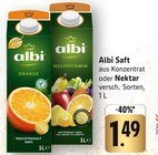 Orange Saft im Angebot bei EDEKA in Ravensburg Orange Saft Angebote von albi bei EDEKA Ravensburg für 1,49 €