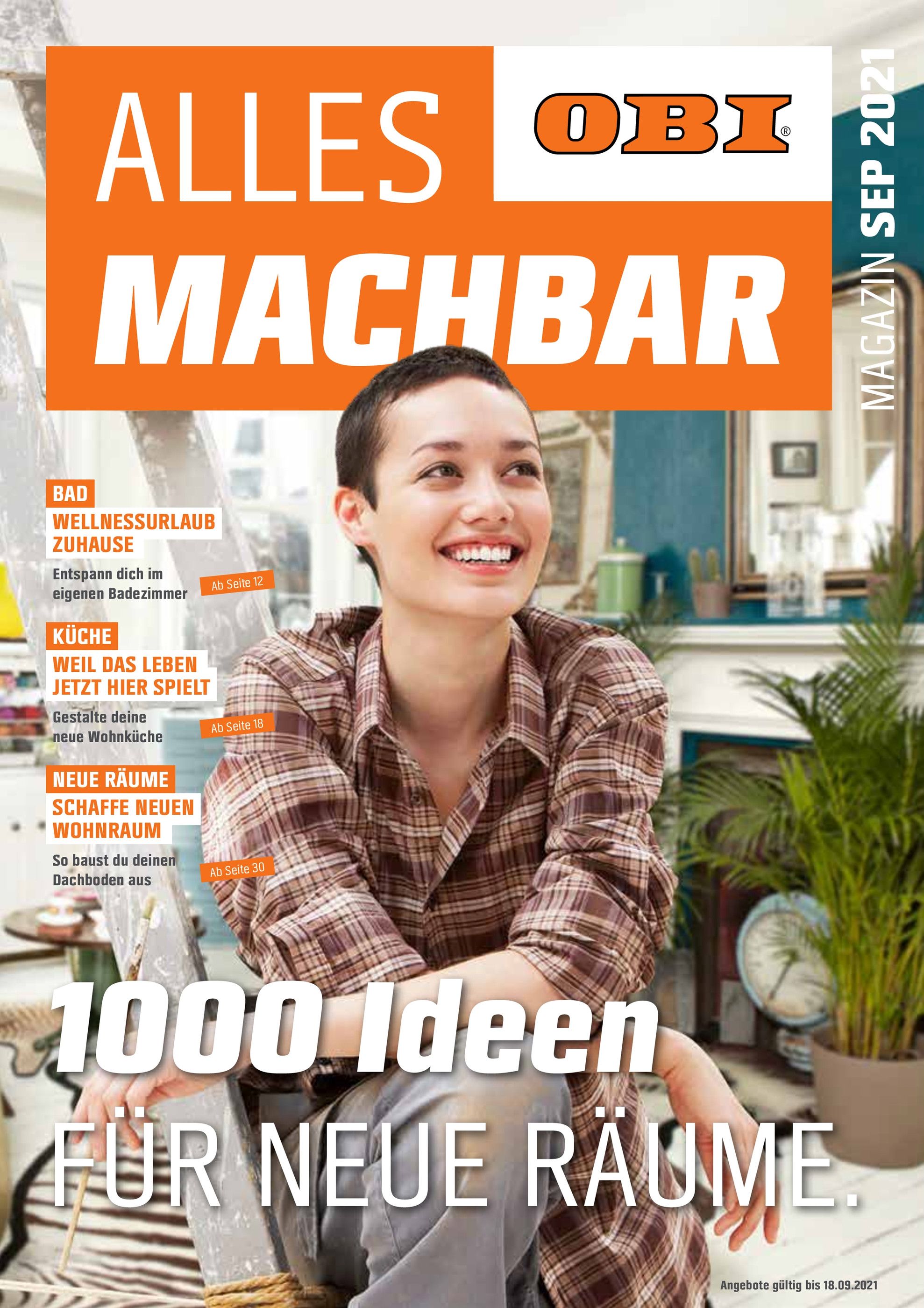 OBI Prospekt für Seewiesen mit 40 Seiten OBI Prospekt für Seewiesen: "ALLES MACHBAR", 40 Seiten, 01.09.2021 - 18.09.2021