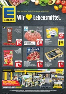 Aktueller EDEKA Prospekt "Wir lieben Lebensmittel!" Seite 1 von 32 Seiten für Wiedemar