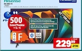 4K-UHD-TV 43E6NT im Angebot bei E center in Mainz 4K-UHD-TV 43E6NT Angebote von Hisense bei E center Mainz für 229,99 €