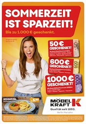 Schnitzel Angebote im Prospekt "SOMMERZEIT IST SPARZEIT!" von Möbel Kraft Schnitzel Angebote im Prospekt "SOMMERZEIT IST SPARZEIT!" von Möbel Kraft auf Seite 1