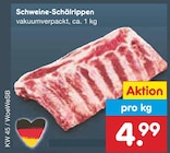 Aktuelle Schweinefilet Angebote bei Netto Marken-Discount in Augsburg Aktuelles Schweine-Schälrippen Angebot bei Netto Marken-Discount in Augsburg ab 4,99 €