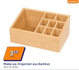 Make-up-Organizer aus Bambus Angebote bei Action Kempten für 3,49 €