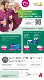 mea - meine apotheke Apotheken Prospekt der aktuellen Woche mit 4 Seiten, gültig von 01.10.2026 bis 31.10.2026, in Wartenberg und Umgebung Aktueller mea - meine apotheke Apotheken Prospekt in Wartenberg und Umgebung, "Unsere September-Angebote" mit 4 Seiten, 01.10.2026 - 31.10.2026