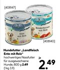 Hundefutter "Landfleisch Ente mit Reis" im Angebot bei Hellweg in Dortmund Hundefutter "Landfleisch Ente mit Reis" Angebote bei Hellweg Dortmund für 2,49 €