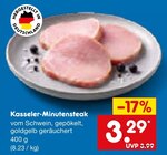 Kasseler-Minutensteak im Angebot bei Netto Marken-Discount in Saarlouis Kasseler-Minutensteak Angebote bei Netto Marken-Discount Saarlouis für 3,29 €