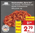 Aktuelle Gyros Angebote bei Netto Marken-Discount in Duisburg Aktuelles Geschnetzeltes "Gyros Art" Angebot bei Netto Marken-Discount in Duisburg ab 2,79 €