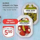 Aktuelle Oliven Angebote bei GLOBUS in Krefeld Aktuelles Antipasti Angebot bei GLOBUS in Krefeld ab 5,50 €
