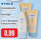 Cremedusche/Duschgel /2-in-1 Shampoo & Dusche Men Angebote von Stolz bei Kaufhaus Stolz Neumünster für 0,99 €