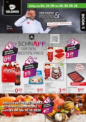 Selgros Supermarkt Prospekt der aktuellen Woche mit 20 Seiten, gültig von 24.09.2026 bis 30.09.2026, in Bad Wimpfen und Umgebung Aktueller Selgros Supermarkt Prospekt in Bad Wimpfen und Umgebung, "HIER KAUFEN PROFIS & GENIESSER" mit 20 Seiten, 24.09.2026 - 30.09.2026