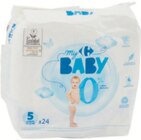 Carrefour - Couches My Carrefour Baby Pure 0% : offre du catalogue Promo Couches My Carrefour Baby Pure 0% à 4,70 € dans le catalogue Carrefour ""