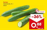 Gurken im Netto Marken-Discount Prospekt Gurken von im aktuellen Netto Marken-Discount Prospekt für 0,88 €