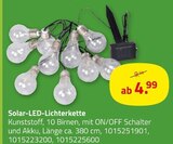 Solar-LED-Lichterkette Angebote bei ROLLER Wilhelmshaven für 4,99 €