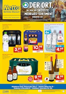 Bitburger im Netto Marken-Discount Prospekt "DER ORT, AN DEM DU IMMER AUSGEZEICHNETE PREISE FINDEST." mit 6 Seiten (Meerbusch)