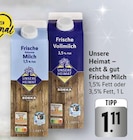 Frische fettarme Milch im Angebot bei E center in Ulm Frische fettarme Milch Angebote von Unsere Heimat – echt & gut bei E center Ulm für 1,11 €