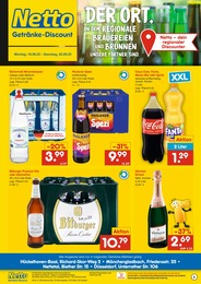 Discounter Prospekt von Netto Marken-Discount Düsseldorf Netto Marken-Discount Prospekt: "DER ORT, AN DEM REGIONALE BRAUEREIEN UND BRUNNEN UNSERE PARTNER SIND.", 2 Seiten, 18.09.2023 - 23.09.2023