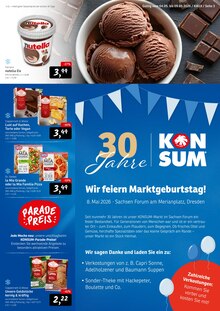Torte im Konsum Prospekt "Preisparade" mit 12 Seiten (Dresden)
