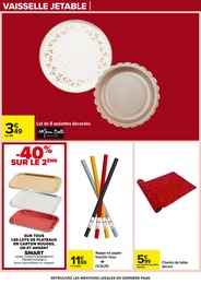 Prix et réduction Nappe dans le prospectus Carrefour en cours Offre Nappe dans le catalogue Carrefour du moment à la page 19