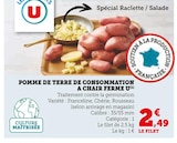 Pomme de terre de consommation à chair ferme - U en promo chez U Express Bastia à 2,49 €