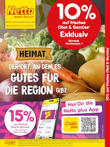 Netto Marken-Discount Prospekt 10% auf Obst & Gemüse mit 2 Seiten