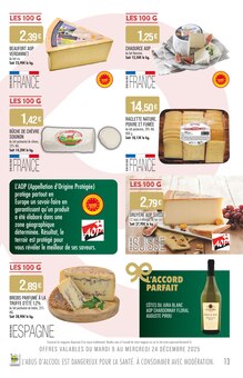 Promotion Gruyère dans le prospectus Supermarchés Match, valable du 09/12/2025 au 27/12/2025 Promo Gruyère dans le catalogue Supermarchés Match du moment à la page 13