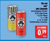 Aktuelles The Real Cola Angebot bei Marktkauf in Erlangen ab 0,39 €