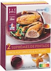 2 suprêmes de pintade - PICARD à 11,45 € dans le catalogue Picard