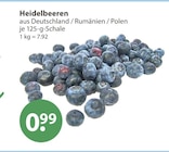Heidelbeeren im V-Markt Prospekt Heidelbeeren von im aktuellen V-Markt Prospekt für 0,99 €