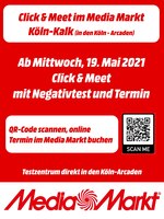 Media-Markt Prospekt für Köln mit 1 Seiten Media-Markt Prospekt für Köln: "Aktuelle Angebote", 1 Seiten, 18.05.2021 - 31.05.2021