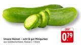 Unsere Heimat – echt & gut Minigurken bei EDEKA im Prospekt "" für 0,79 €