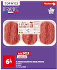 Promo 6 STEAKS HACHÉS PUR BŒUF à 6,99 € dans le catalogue Auchan Supermarché à Vaulx-en-Velin