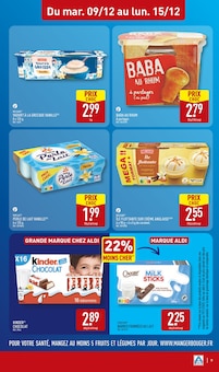 Promotion Crème dessert dans le prospectus Aldi, valable du 09/12/2025 au 15/12/2025 Promo Crème dessert dans le catalogue Aldi du moment à la page 9