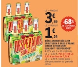 Bière aromatisée à un spiritueux à base d'agave citron citron vert - Desperados - E.Leclerc à Vitry-sur-Seine Bière aromatisée à un spiritueux à base d'agave citron citron vert - Desperados en promo chez E.Leclerc Vitry-sur-Seine à 1,24 €