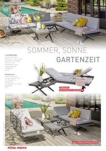 Sofa im Möbel Martin Prospekt "Wohnfühl-Ideen für Balkon und Garten!" mit 48 Seiten (Offenbach (Main))
