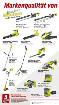 Kettensäge Angebot im toom Baumarkt Prospekt, gültig von 03.05.2025 bis 09.05.2025 Kettensäge Angebot im aktuellen toom Baumarkt Prospekt auf Seite 16