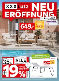 XXXLutz Möbelhäuser Prospekt für Zossen: "NEU-ERÖFFNUNG in Rangsdorf", 12 Seiten, 09.03.2026 - 15.03.2026