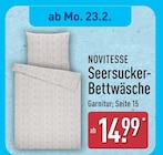 Seersucker-Bettwäsche bei ALDI Nord im Prospekt "" für 14,99 €