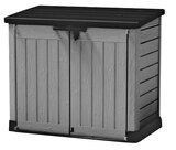 Promo Coffre de jardin en résine Sio Max KETER coloris gris et noir 1200 L, L. 145,5 x P. 82 x H. 125 cm à 149,90 € dans le catalogue Castorama à Lille