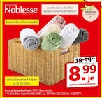 Jersey-Spannbetttuch im Segmüller Prospekt Jersey-Spannbetttuch von Noblesse im aktuellen Segmüller Prospekt für 8,99 €