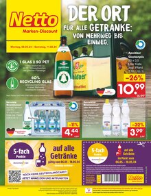 Wasser im Netto Marken-Discount Prospekt "Aktuelle Angebote" mit 55 Seiten (Jena)