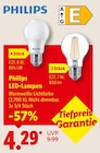 LED-Lampen E27, 8 W, 806 LM von Philips für 4,29 € bei Lidl im Angebot LED-Lampen E27, 8 W, 806 LM von Philips im aktuellen Lidl Prospekt