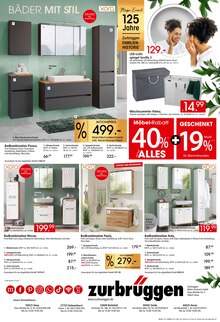 Bad-Spiegelschrank im Zurbrüggen Prospekt "KÜCHEN für Ihr Zuhause" mit 18 Seiten (Bielefeld)
