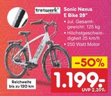 Sonic Nexus E Bike 28" im Angebot bei Netto Marken-Discount in Sindelfingen Sonic Nexus E Bike 28" Angebote von tretwerk bei Netto Marken-Discount Sindelfingen für 1.199,00 €