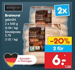 Aktuelle Bratwurst Angebote bei Netto Marken-Discount in Chemnitz Aktuelles Bratwurst gebrüht Angebot bei Netto Marken-Discount in Chemnitz ab 6,00 €