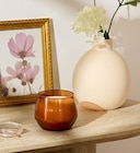 Bougie parfumée Glowy verre 300 gr en promo chez Maxi Bazar Évry à 5,99 €