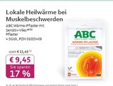 Wärme-Pflaster mit Sensitiv-Vlies bei mea - meine apotheke im Prospekt "" für 9,45 €