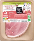 Promo Jambon supérieur avec couenne sans nitrite 4 tranches - 160 g à 6,49 € dans le catalogue NaturéO à Cesson